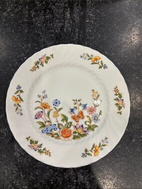 Aynsley cottage garden bread, and butter plate